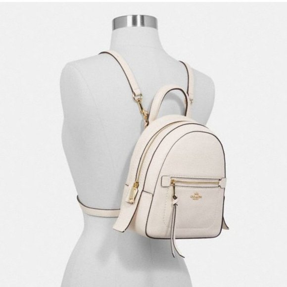 Coach Handbags - COACH Andi White Leather Backpack